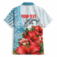 Personalized American Samoa Masefau Hawaiian Shirt Hibiscus Tropical Floral Whale Polynesian Tribal Pattern