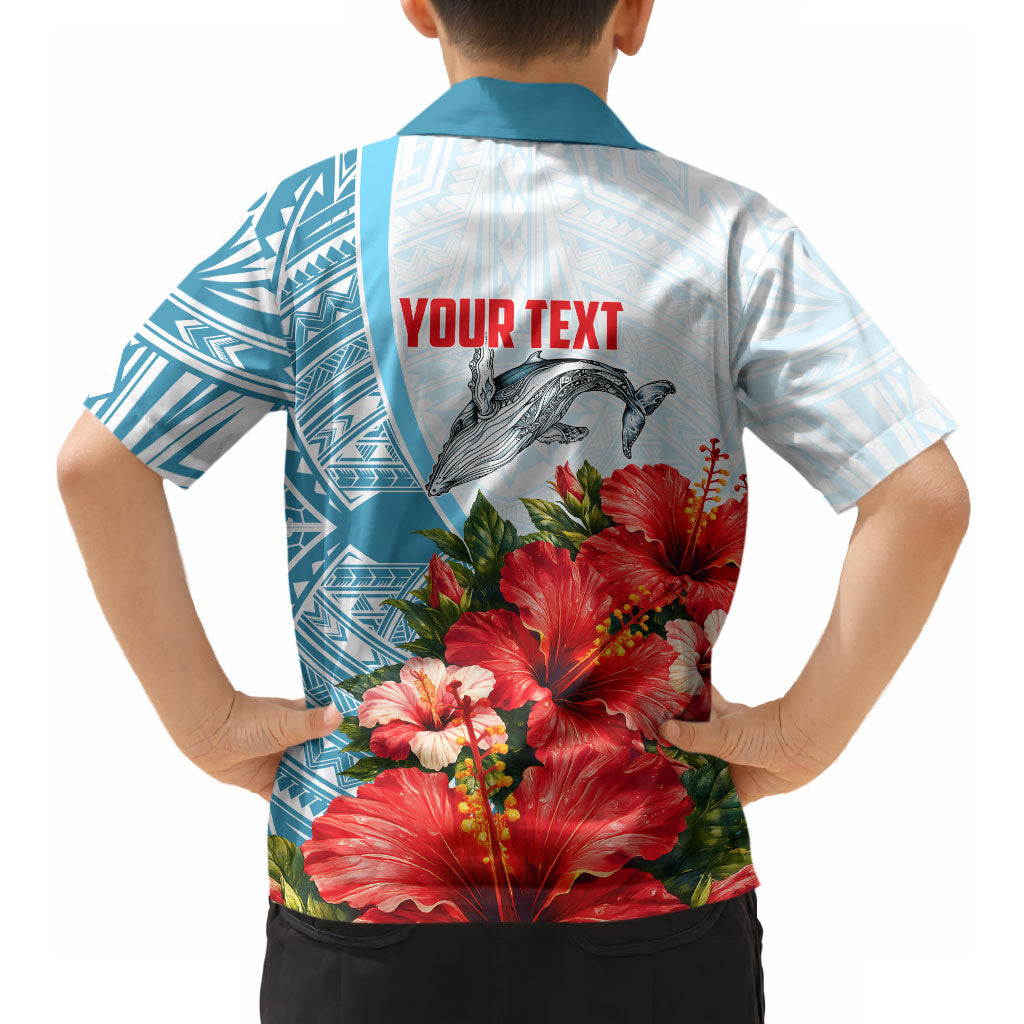 Personalized American Samoa Masefau Hawaiian Shirt Hibiscus Tropical Floral Whale Polynesian Tribal Pattern