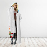 Personalized American Samoa Masefau Hooded Blanket Hibiscus Tropical Floral Whale Polynesian Tribal Pattern