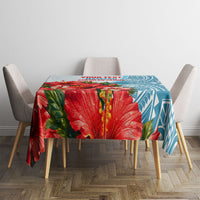 Personalized American Samoa Masefau Tablecloth Hibiscus Tropical Floral Whale Polynesian Tribal Pattern
