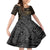 Polynesian Kid Short Sleeve Dress Hammerhead Shark Tribal Pattern TS04 KID Black/Yellow - Polynesian Pride