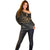 Polynesian Off Shoulder Sweater Hammerhead Shark Tribal Pattern TS04 - Polynesian Pride
