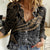 Polynesian Women Casual Shirt Hammerhead Shark Tribal Pattern TS04 Female Black/Yellow - Polynesian Pride