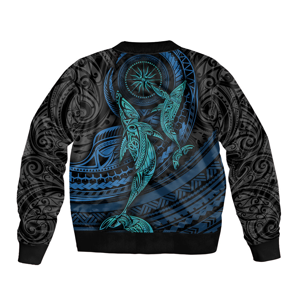 Polynesian Whale Bomber Jacket TS04 - Polynesian Pride