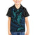 Polynesian Whale Kid Hawaiian Shirt TS04 Kid Black/Cyan - Polynesian Pride