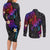 Turtle and Plumeria - Polynesian Couples Matching Long Sleeve Bodycon Dress and Long Sleeve Button Shirts TS04 - Polynesian Pride