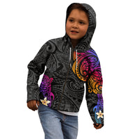 Turtle and Plumeria - Polynesian Kid Hoodie TS04 - Polynesian Pride