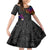 Turtle and Plumeria - Polynesian Kid Short Sleeve Dress TS04 KID Gradient - Polynesian Pride