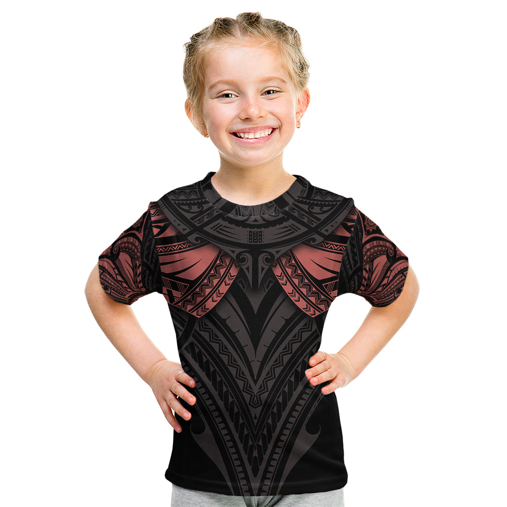 Feminine Polynesian Kid T Shirt Mandala Tattoo Style TS04 Black - Polynesian Pride