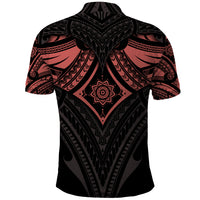 Feminine Polynesian Polo Shirt Mandala Tattoo Style TS04 - Polynesian Pride
