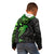 Polynesian Kid Hoodie Hammerhead Shark Tribal Pattern Black Green Version TS04 - Polynesian Pride