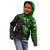 Polynesian Kid Hoodie Hammerhead Shark Tribal Pattern Black Green Version TS04 - Polynesian Pride