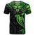 Polynesian T Shirt Hammerhead Shark Tribal Pattern Black Green Version TS04 Black/Green - Polynesian Pride