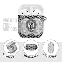Aiga Samoa Raised Fist AirPods Case Polynesian Tribal Tattoo Art Family Pride