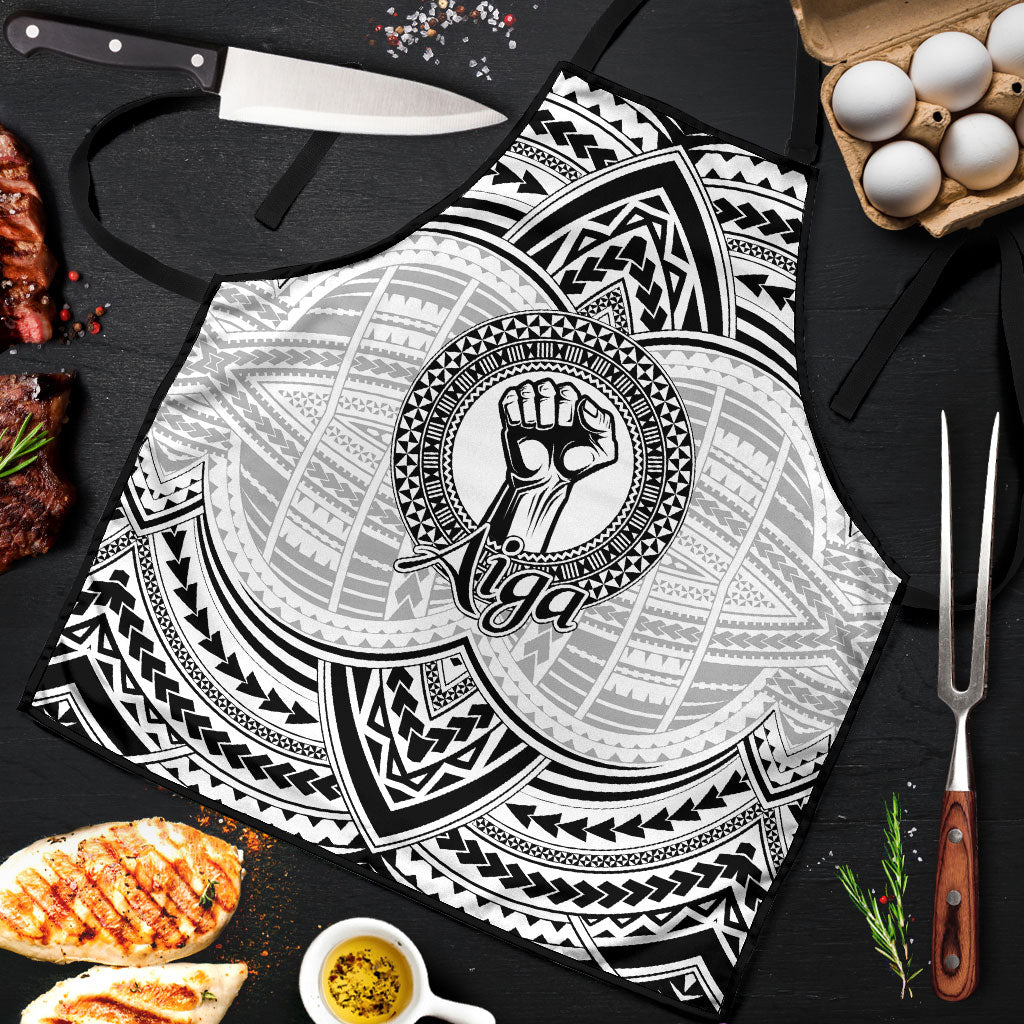 Aiga Samoa Raised Fist Apron Polynesian Tribal Tattoo Art Family Pride