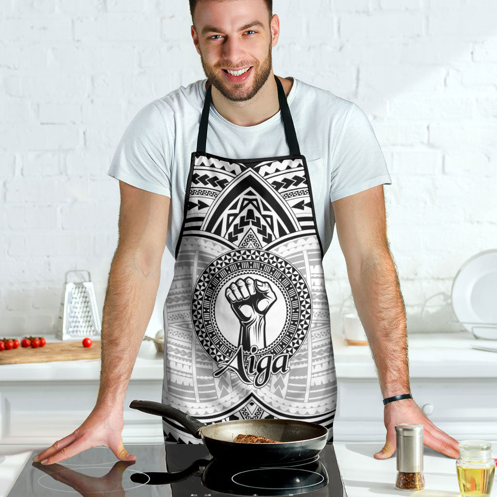 Aiga Samoa Raised Fist Apron Polynesian Tribal Tattoo Art Family Pride