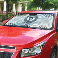 Aiga Samoa Raised Fist Auto Sun Shade Polynesian Tribal Tattoo Art Family Pride