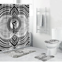 Aiga Samoa Raised Fist Bathroom Set Polynesian Tribal Tattoo Art Family Pride