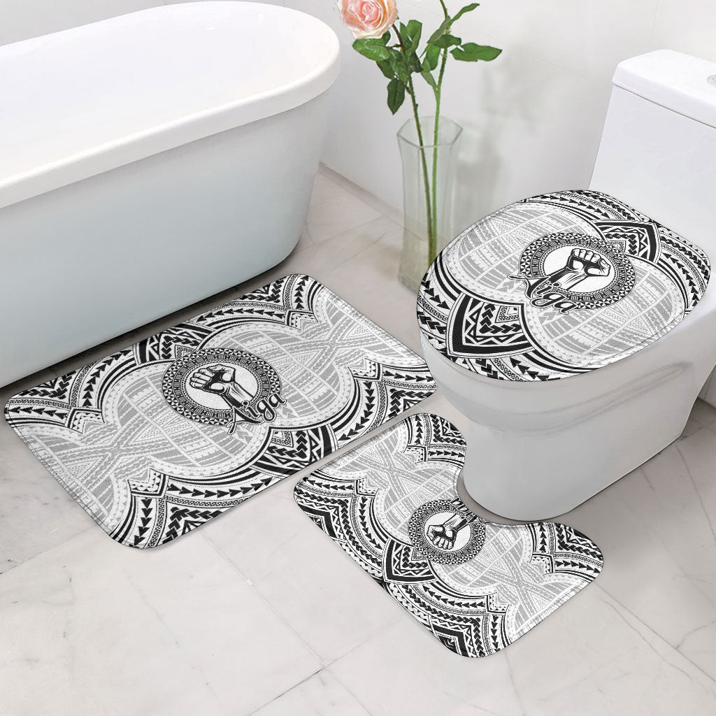 Aiga Samoa Raised Fist Bathroom Set Polynesian Tribal Tattoo Art Family Pride