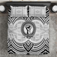 Aiga Samoa Raised Fist Bedding Set Polynesian Tribal Tattoo Art Family Pride