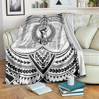 Aiga Samoa Raised Fist Blanket Polynesian Tribal Tattoo Art Family Pride