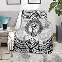 Aiga Samoa Raised Fist Blanket Polynesian Tribal Tattoo Art Family Pride