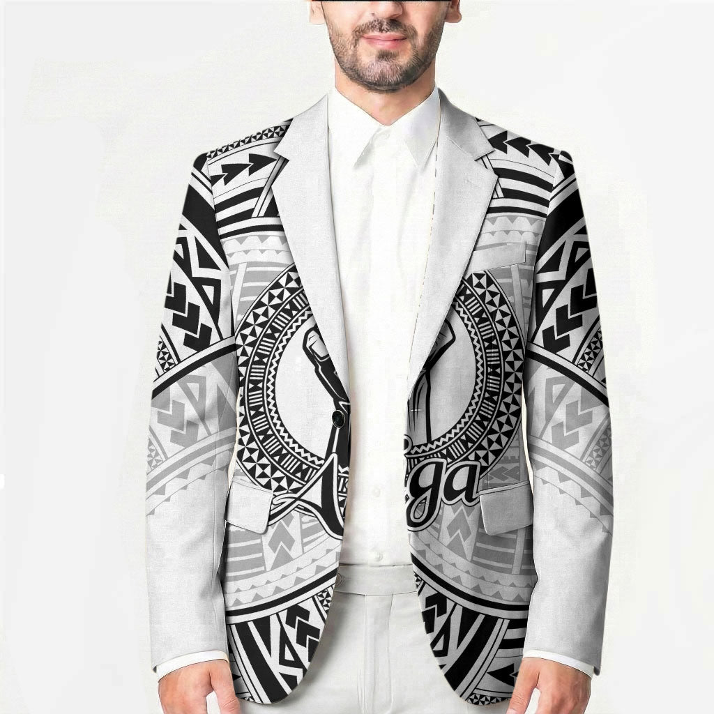 Aiga Samoa Raised Fist Blazer Polynesian Tribal Tattoo Art Family Pride