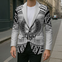 Aiga Samoa Raised Fist Blazer Polynesian Tribal Tattoo Art Family Pride
