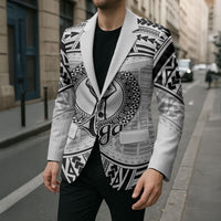 Aiga Samoa Raised Fist Blazer Polynesian Tribal Tattoo Art Family Pride
