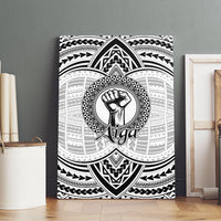 Aiga Samoa Raised Fist Canvas Wall Art Polynesian Tribal Tattoo Art Family Pride