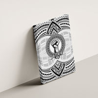 Aiga Samoa Raised Fist Canvas Wall Art Polynesian Tribal Tattoo Art Family Pride