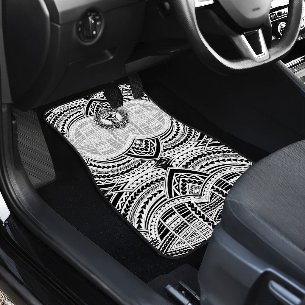 Aiga Samoa Raised Fist Car Mats Polynesian Tribal Tattoo Art Family Pride
