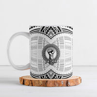Aiga Samoa Raised Fist Ceramic Mug Polynesian Tribal Tattoo Art Family Pride