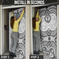 Aiga Samoa Raised Fist Door Cover Polynesian Tribal Tattoo Art Family Pride