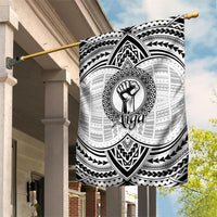 Aiga Samoa Raised Fist Garden Flag Polynesian Tribal Tattoo Art Family Pride