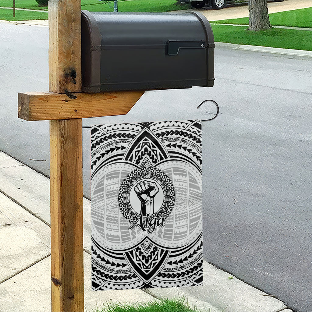 Aiga Samoa Raised Fist Garden Flag Polynesian Tribal Tattoo Art Family Pride