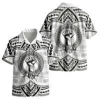 Aiga Samoa Raised Fist Kid Hawaiian Shirt Polynesian Tribal Tattoo Art Family Pride