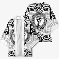 Aiga Samoa Raised Fist Kimono Polynesian Tribal Tattoo Art Family Pride