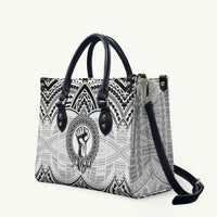Aiga Samoa Raised Fist Leather Bag Polynesian Tribal Tattoo Art Family Pride