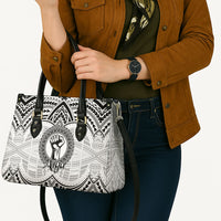 Aiga Samoa Raised Fist Leather Bag Polynesian Tribal Tattoo Art Family Pride