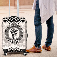 Aiga Samoa Raised Fist Luggage Cover Polynesian Tribal Tattoo Art Family Pride