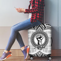 Aiga Samoa Raised Fist Luggage Cover Polynesian Tribal Tattoo Art Family Pride