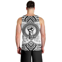 Aiga Samoa Raised Fist Men Tank Top Polynesian Tribal Tattoo Art Family Pride