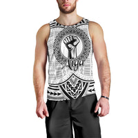 Aiga Samoa Raised Fist Men Tank Top Polynesian Tribal Tattoo Art Family Pride