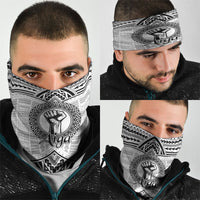 Aiga Samoa Raised Fist Neck Gaiter Polynesian Tribal Tattoo Art Family Pride
