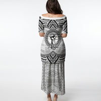 Aiga Samoa Raised Fist Puletasi Polynesian Tribal Tattoo Art Family Pride