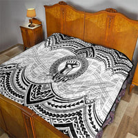 Aiga Samoa Raised Fist Quilt Polynesian Tribal Tattoo Art Family Pride