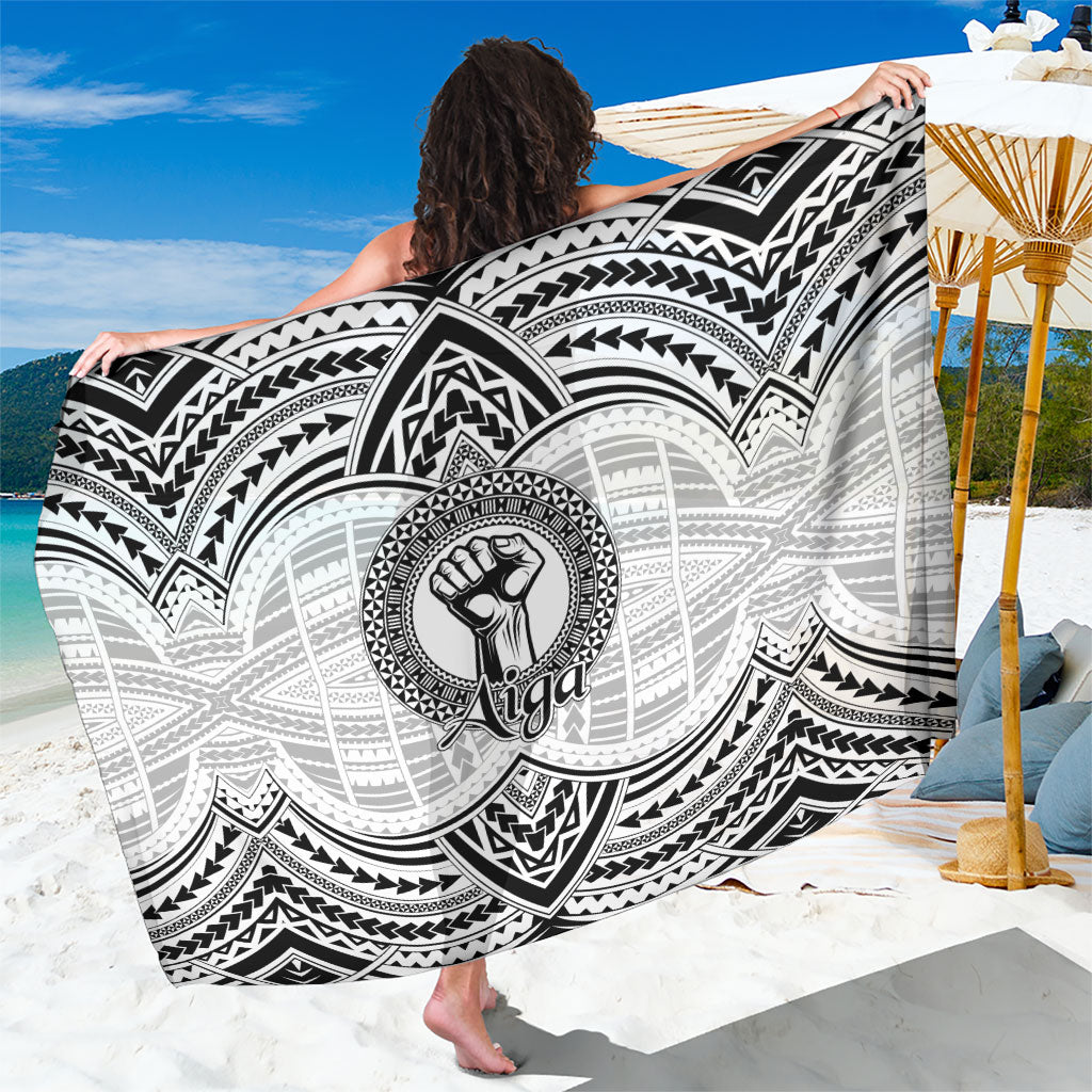 Aiga Samoa Raised Fist Sarong Polynesian Tribal Tattoo Art Family Pride