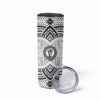 Aiga Samoa Raised Fist Skinny Tumbler Polynesian Tribal Tattoo Art Family Pride