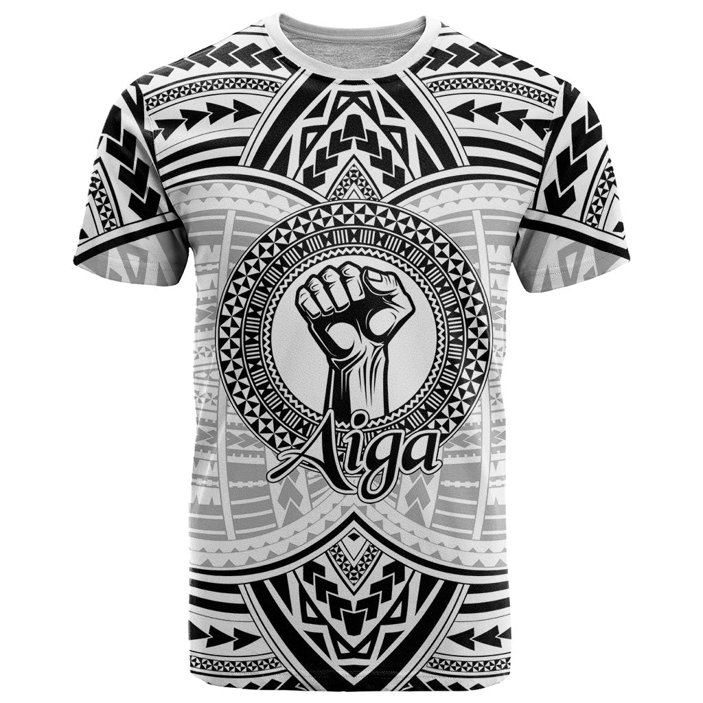 Aiga Samoa Raised Fist T Shirt Polynesian Tribal Tattoo Art Family Pride